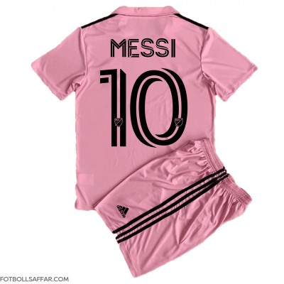 Inter Miami Lionel Messi #10 Hemmadräkt Barn 2023-24 Kortärmad (+ Korta byxor)
